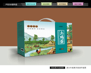 土鸡蛋礼盒 特产包装