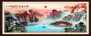 聚宝盆风水画