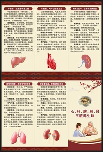 中医养生知识三折页