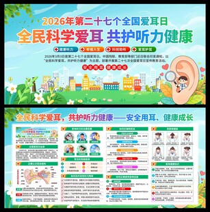 2026年全国爱耳日展板