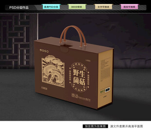 菌菇礼盒 山珍包装