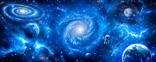 宇宙星球外太空旋涡黑洞星空背景