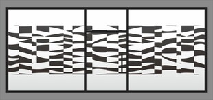 黑白条纹抽象艺术图案