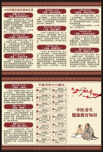 中医养生知识三折页