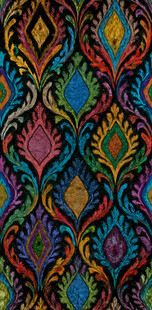 多彩民族风几何图案花纹