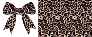 豹纹蝴蝶结装饰素材