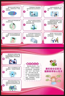 唐氏综合征核心信息三折页