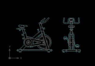 耐力健身器材动感单车立面