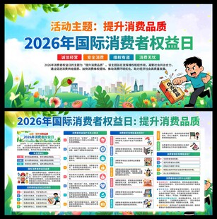 315消费者权益日展板