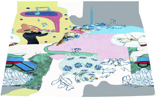 卡通风格多彩场景插画