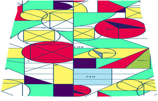 抽象几何多彩图案设计