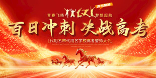 高考誓师大会宣传展板