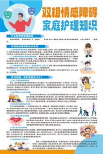 双相情感障碍家庭护理知识海报