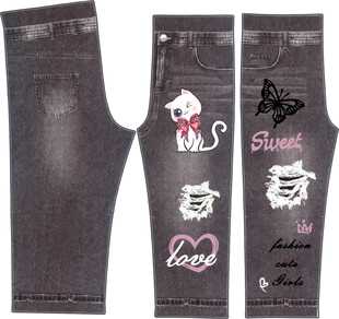 个性刺绣牛仔裤