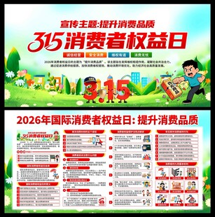2026年国际消费者权益日展板