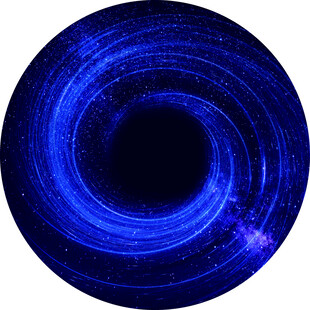 星空蓝色梦幻星空漩涡图案