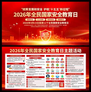 2026年国家安全教育日展板