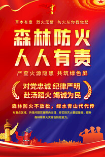 森林防火海报背景