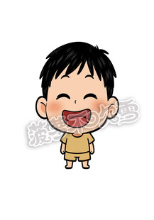开心小男孩卡通形象