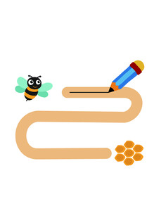 蜜蜂寻蜜路径图