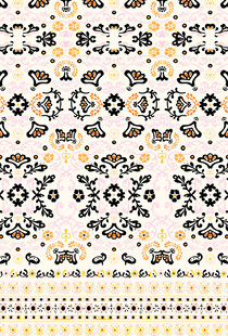 复古几何花卉图案纹理