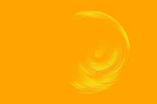橙黄背景上的梦幻光斑