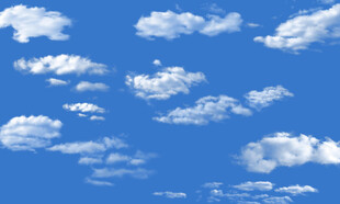 蓝天白云天花软膜