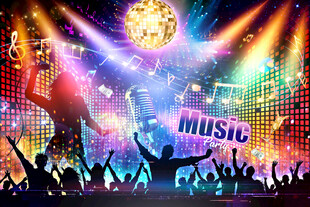 酷炫音乐狂欢酒吧KTV夜店背景