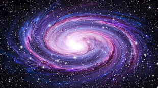 紫色宇宙星空旋涡