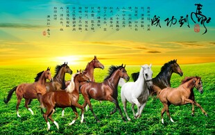 马到成功背景