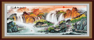 福居宝地山水画挂画国画