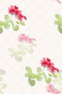 水彩花卉图案背景