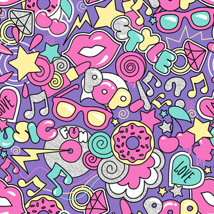 甜甜圈口红卡通