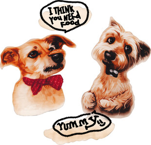 可爱小狗头像及趣味文字