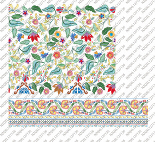 多彩花卉植物图案设计