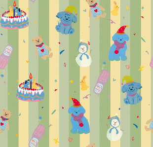 可爱卡通婴儿用品图案