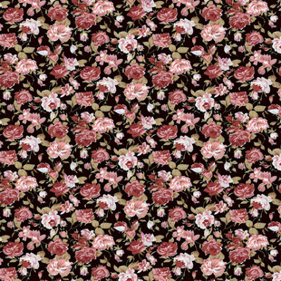复古花卉图案布料