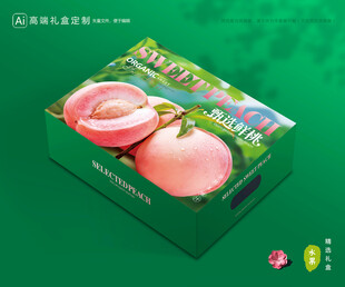 桃子包装 水蜜桃礼盒