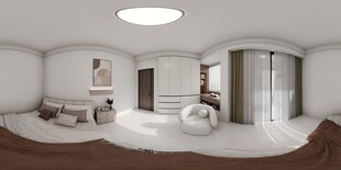 现代简约风圆形浴室设计