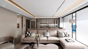 现代简约风客厅室内设计