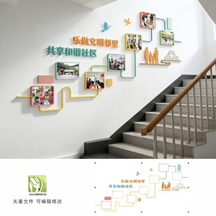 和谐社区文化墙