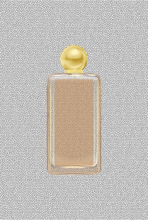 金色方形香水瓶展示