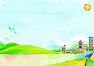 田园风光乡村振兴美丽城堡图