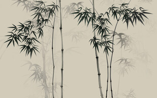 水墨竹林