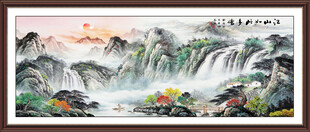 工笔国画山水画