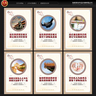 模范机关宣传展板