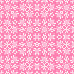 粉色几何花纹无缝背景图