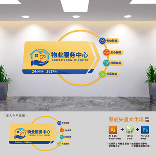 物业服务中心文化墙