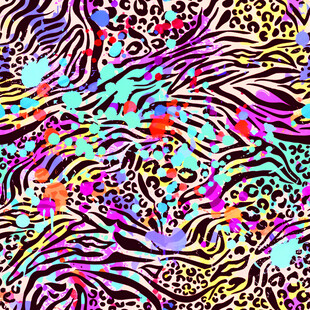 多彩抽象斑马纹图案