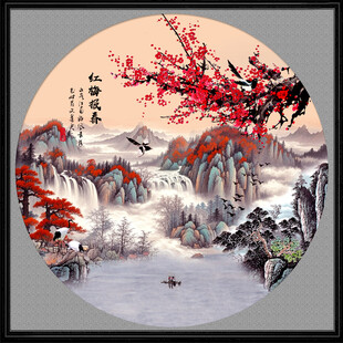 圆形国画